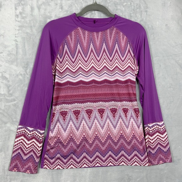 Prana Tops - Prana Womens Top S Geometric Performance Stretch Activewear Casual Pullover Yoga